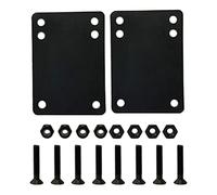 Geardeangloow 8x Deluxe Skateboard Truck Screws High Strength Bolts Repair Riser Shock Pad, Black, 1.5 In
