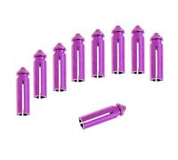 Geardeangloow 9 Pieces Anodised Aluminum Dart Flight Savers/Protectors Purple
