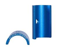 Geardeangloow Bike Stem 25.4 to 31.8mm Shim Handlebar Adapter Spacer - 1,Blue 45mm
