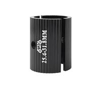 Geardeangloow Bike Stem Shim Adapter 2pcs Aluminium Alloy,Black 25.4-31.8mm | Aluminium alloy,CNC machined,smooth edges,converts 25.4mm to 31.8mm or 31.8mm to 35mm,2pcs set,Made