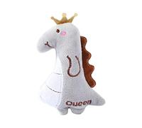 Geardeangloow Cat Catnip Toy Gift Kitten Interactive Plush Toy Bite Resistant Chewing Toy Gray Dinosaur 11.5 cm