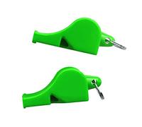 Geardeangloow Emergency Survival Plastic Whistle Marine Safety Camping Boating green