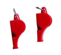 Geardeangloow Emergency Survival Plastic Whistle Marine Safety Camping Boating red