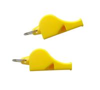 Geardeangloow Emergency Survival Plastic Whistle Marine Safety Camping Boating yellow