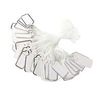 Geardeangloow Jewellery Ring Labels Price Tags Tie On White Strung,Silver