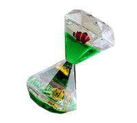 Geardeangloow Liquid Motion Bubbler Floating Rhinestone Timer Sensory Toy Autism Oil Kids Clock Fidget Toys Decompression Creatures Style 3
