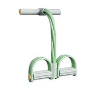 Geardeangloow Multifunction Exercise Tension Rope Foot Pedal,Green 48x26cm | TPE flexible foam,4 tubes,non-slip grip,portable,for home,office,gym,sit-ups,strength training