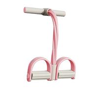 Geardeangloow Multifunction Exercise Tension Rope Foot Pedal,Green 48x26cm | TPE flexible foam,4 tubes,non-slip grip,portable,for home,office,gym,sit-ups,strength training