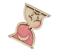 Geardeangloow Wooden Busy Board Accessory for Toddler Early Teaching Practical Skills Pink Hourglass