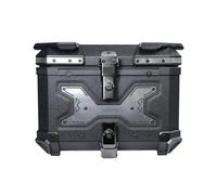 GearDrivex Motorcycle Back top Box case 45L Aluminum Motorcycle Top Case Trunk Universal MotoTail Box Rear Luggage Waterproof Helmet Storage Toolbox(45L-Silver X)