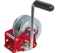Geared Hand Winch with Automatic Brake - 540kg Capacity - Hardened Steel Gear