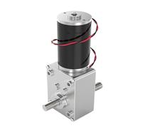 Geared Motor, 5840-31 DC 12V Volt Gear Motor Double Shaft Long 33MM Reverse Gearbox All Metal Gears 12-470RPM Speed 24V