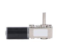 Geared Motor Small 18W L Tor Rsible Speed Reduction Motor with Self Locking, DC12V Gear, Aluminum y Reduction (0-10RPM Per Minute)