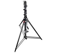 Geared Wind-Up Stand with Safety Release Cable, Black Chrome|Manfrotto