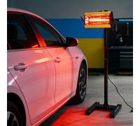 GEARFLOW 1500W Infrared Paint Curing Lamp, Automotive Body Repair Paint Dryer, Car Baking Light with Bracket & 1-60 Minute Timer, Baking Area Spray Baking Booth Heaters