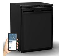 GEARFLOW 65L Campervan Fridge Freezer, 12V / 24V Compressor Fridge with Bluetooth APP Control, with 12V/24V DC & 100-240V AC, for Car, Caravan, Motorhome, RV, Boat, Truck Camping Travel