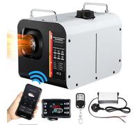 GEARFLOW 8KW Air Diesel Heater, 12V 24V 220V Portable Night Parking Heater With LCD Display, Bluetooth APP Remote Control, AC 110V-240V Power Adapter For Tent, Van, Truck, RV, Motorhome, Garage