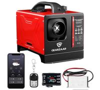 GEARFLOW 8KW ALL IN ONE Diesel Air Heater AC 220V DC 12V 24V, with Altitude Mode portable parking heater, Bluetooth APP control, for cars trucks RV campers tent garage home