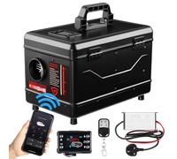 GEARFLOW 8KW Toolbox Diesel Air Heater DC 12V 24V, With AC 110V-240V Power Adapter, LCD Bluetooth APP Remote Control, All-in-One Night Parking Heater For Cars Trucks RV Campers Motorhome