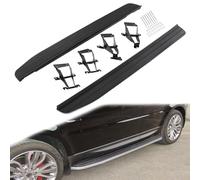 GEARFLOW Aluminium Side Steps Running Boards Black And Silver, Fit For Range Rover Sport L494 & Vogue L405 2013-2021, Left Side + Right Side, Rectangular, Fixed, With Fitting Kit