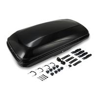 GEARFLOW Car Roof Box, 320L Capacity Extra-Large Hard Roof Cargo Carrier with Security Keys & Dual Side Opening, Waterproof Rooftop Luggage Storage Box for Car, SUV, Van, Fits Most Cars (BLACK)
