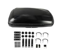 GEARFLOW Car Roof Box, 400L Capacity Extra-Large Hard Roof Cargo Carrier with Security Keys & Dual Side Opening, Waterproof Rooftop Luggage Storage Box for Car, SUV, Van, Fits Most Cars (Black)