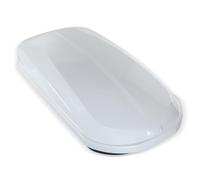 GEARFLOW Car Roof Box, 430L Capacity Extra-Large Hard Roof Cargo Carrier with Security Keys & Dual Side Opening, Waterproof Rooftop Luggage Storage Box for Car, SUV, Van, Fits Most Cars (white)