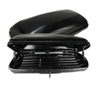 GEARFLOW Car Roof Box, Gloss Black 320L Capacity, Hard Roof Cargo Carrier, with Security Keys, Dual Side Opening, Waterproof Roof Top Luggage Storage Box, for Camping Travel, Fits Most Cars
