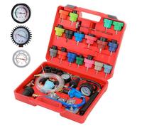 GEARFLOW Cooling System Radiator Pressure Tester Kit, 34pc Master Coolant Vacuum Refill Kit, Universal Cooling System Pressure Tester Kit with Vacuum Pump Vacuum Purge & Refill Tool