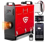 GEARFLOW Diesel Air Heater 8KW, All in One 12V / 24V / 110-240V Night Parking Heater With LCD, Bluetooth APP, Remote Control, AC Power Adapter, Fast Heating For Campervan RV Bus Car Boat Camping Truck