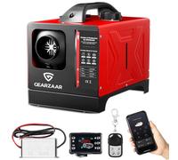 GEARFLOW Diesel Heater 8KW With Power Adapter, 12V 24V 220V Diesel Air Heater Night Parking All-in-one LCD Bluetooth With Smart APP Remote Control For Car, Truck, Boat, RV, Campervan, Motorhome