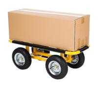 GEARFLOW Heavy Duty Dolly Trolley Removal Cart with 20.5cm Pneumatic Wheels, 150kg Load Capacity, for Moving Bulky Large Furniture, Appliances & Equipment, 75.5 × 32cm Platform