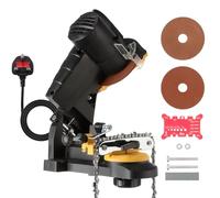 GEARFLOW Professional Electric Chainsaw Sharpening Device, LED Compact 85W Electric Saw Chain Blade Sharpener with 3 Grinding Wheels