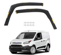 GEARFLOW Wind Deflectors Fit For Ford Transit/Tourneo Connect MK2 2012-2022 2 Door Van 2pc Set, Tinted In-Channel Rain Guards for Wind, Rain & Sun Protection, Easy Installation, with 8pcs Clips