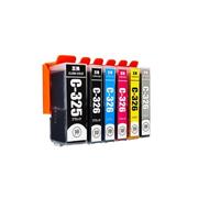 GearHaven 1 SET BCI-325 BCI-326 Compatible Ink Cartridge Compatible With PIXUS MG6130 MG6230 MG8130 MG8230 MX883 MX893 Printer(1 SET 6COLOR)