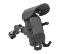 GearHaven Rechargeable 360 Degree Rotation Adjustable Anti-Vibration Mobile Phone Holder With Hat Compatible With Motorcycle Models Universal Fit(Charging-Handlebar)