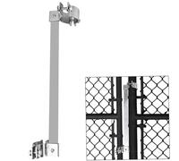 GearHill Automatic Gate Closer with Heavy Duty Steel Bar, Self Closing Gate Hinges Ideal for Metal Gate in The Outdoors Like in The Backyard, Dog Pool Fence (Silver)
