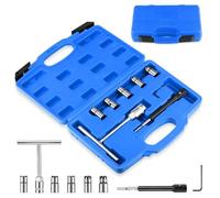 GEARLEADER 7PCS Diesel Injector Seat Cutter Set Cleaning Tool Kit | Professional Fuel Injector Knife Kit, Seat Cleaning Tool, Diesel Engine Maintenance