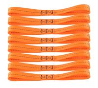 GEARMONSTER 8-Piece Belt Loops, 300 x 25 mm, Lashing Loops, Tie Down Strap for Car, Motorcycle, Camping, Climbing, Suspension, Transport, Load Securing Lashing Strap