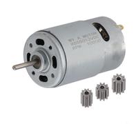 Gearmotor for Electric Car, 6V/12V/24V for RS550 RS390 RS380 RS555 Models, 10 Tooth and 12 Tooth Dual-Modulus Gear(550 12V10000rpm)