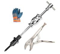 GEAROLL Locking Pliers Slide Hammer Puller Set, 9.8 in Locking Pliers 2 lb Slide Hammer with Quick Release Swivel Connector, Vise Grip Slide Hammer for Nail Bolt Pin Seal CV Axle Removal Tool