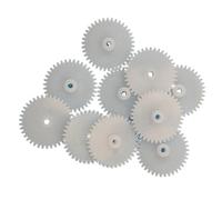 Gears 10pcs Plastic 0.5M 20/26/28/30/42/48/56T Single Layer Cylindrical Gear,2mm Bore(38T)