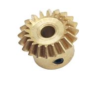Gears 1pcs 0.4/0.5/1.8/1M Bevel Gear 90 Degree Miter Pinion Conical Bevel Gear(0.5M 20T 4mm bore)