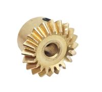 Gears 1pcs 0.5 Module Brass Bevel Gear 90 Degree Miter Conical Bevel Gear(0.5M 30T 5mm bore)