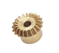 Gears 1pcs Brass 90 Degree Bevel Gear Mini 0.5 Module 15T 18T 20T 25T,3mm Hole Pinion(15T 2mm Hole)