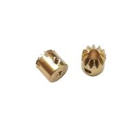 Gears 2pcs 0.5M 12T Micro Bevel Gear Copper 90 Degree Meshing Drive Metal Bevel Pinion(3mm bore)