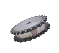 Gears,Motor Pinion Gear, 1Pcs 10-26 Tooth 08B Double Row Sprockets 45# Steel 12mm-18mm Bore(19 Teeth(Hole 16mm))