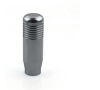 Gears Shifter 8.5cm Aluminum Gear Shift Knob Stick Manual Transmission Racing Gear Head Knob With Logo For RS-SFN016(Gray with logo)