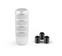 Gears Shifter 95MM Universal Non-Slip Gear Shift Knob Manual Transmission Aluminum Knurled Shifter Lever Knob(Silver)