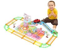 Gears Toys For Kids, Delightful Electric Brick Building Gears Toy Set, Easy Application Interlocking Learning Blocks Well Made Educational, Girls, Kids